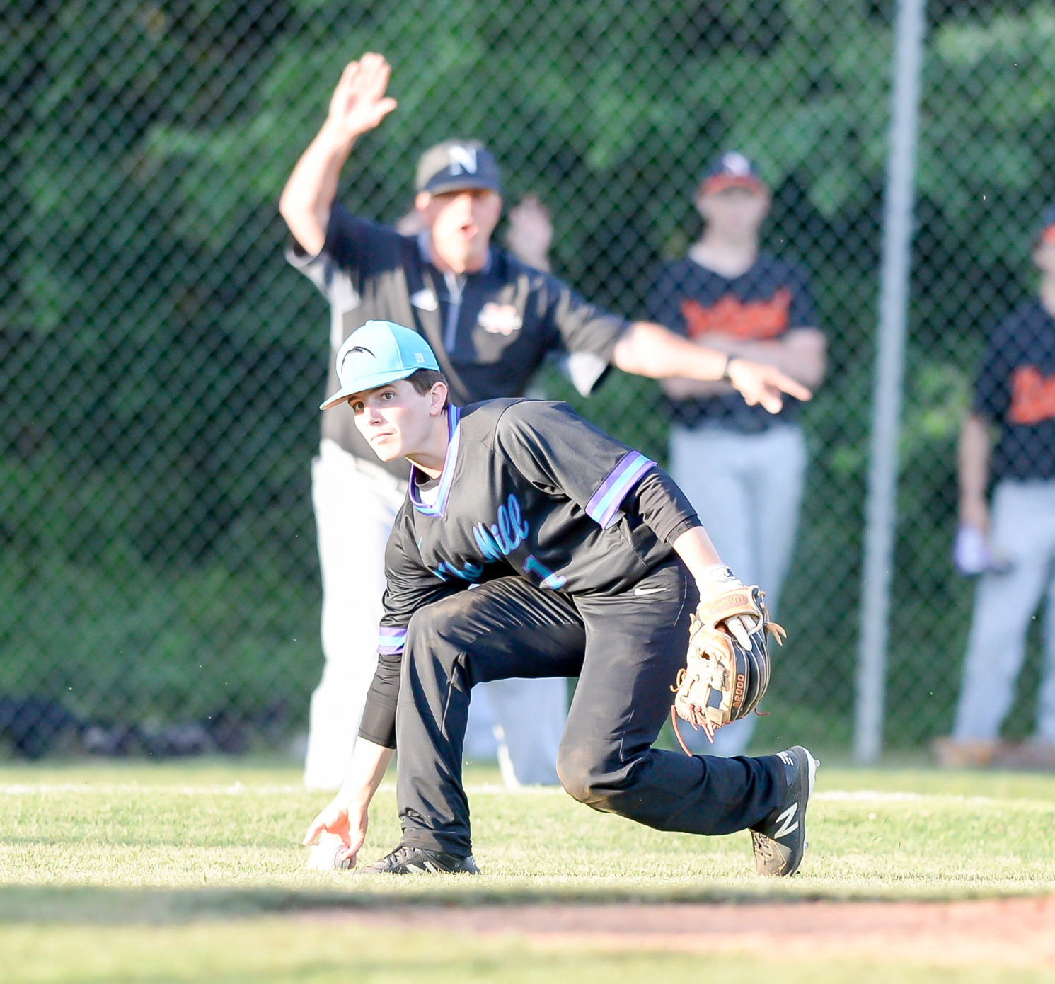 Friday night baseball action